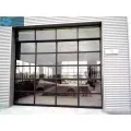Porte de garage en verre en aluminium en aluminium complet complet
